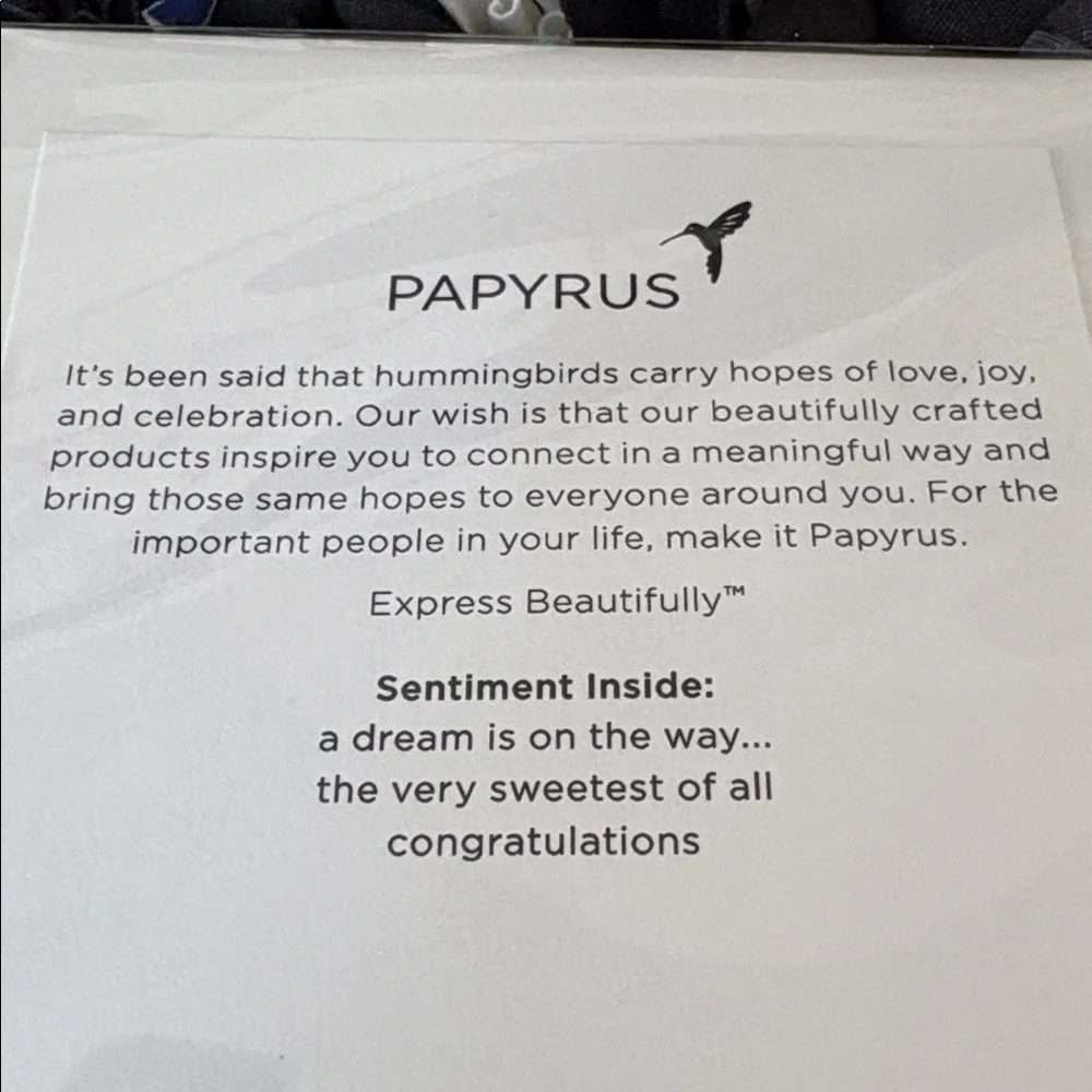 🆕Papyrus Sleeping Bunny Baby Shower Greeting Card
